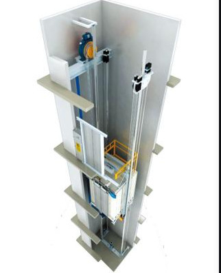 7-calowy ekran MRL Windy 4 osoby 400KG MRL Traction Lift
