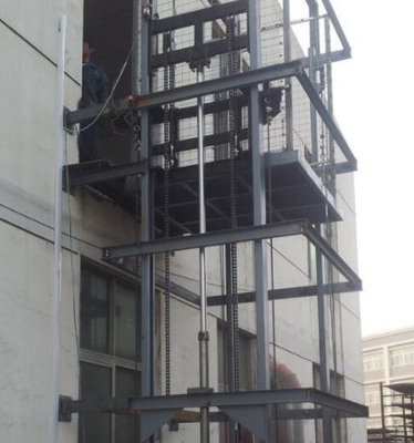 2000KG komercyjne szklane windy 0,3m / s Home Hydraulic Lift