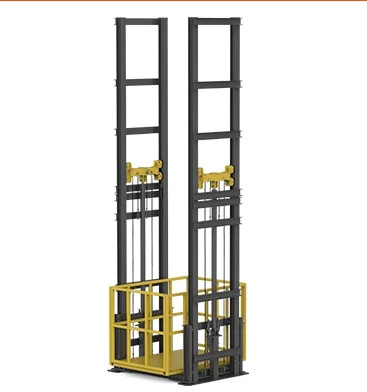 Typ szyny prowadzącej Komercyjna winda towarowa 6 ton 4m Outdoor Cargo Lift