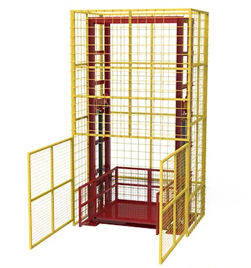 Typ szyny prowadzącej Komercyjna winda towarowa 6 ton 4m Outdoor Cargo Lift
