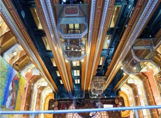 10-osobowa winda panoramiczna 800 kg Okrągła szklana winda mieszkalna